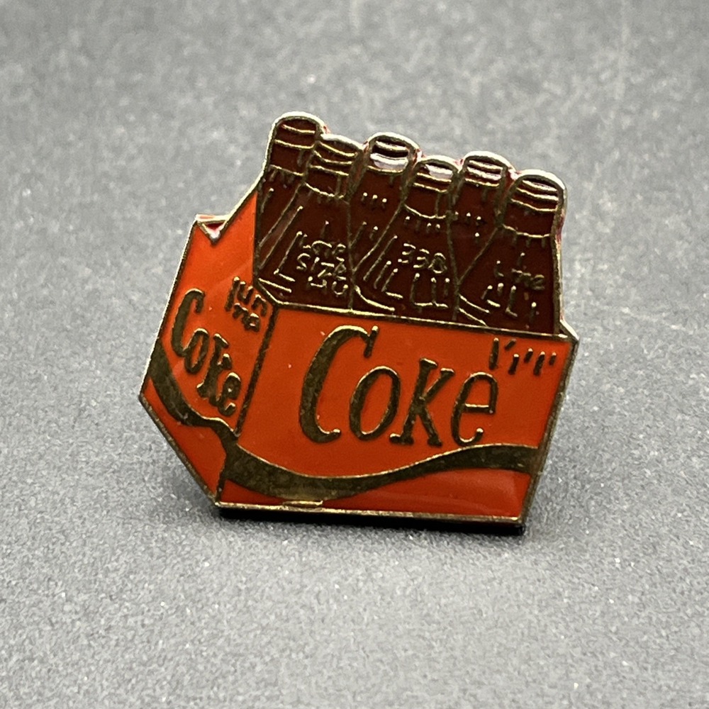 Coca-Cola Coke 6-Pack Bottles Lapel Hat Pin